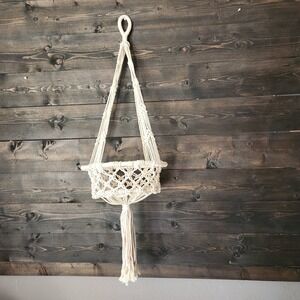 Handmade‎ Macrame Plant Hanger Basket Boho Tassel Indoor Hanging Planter Cotton